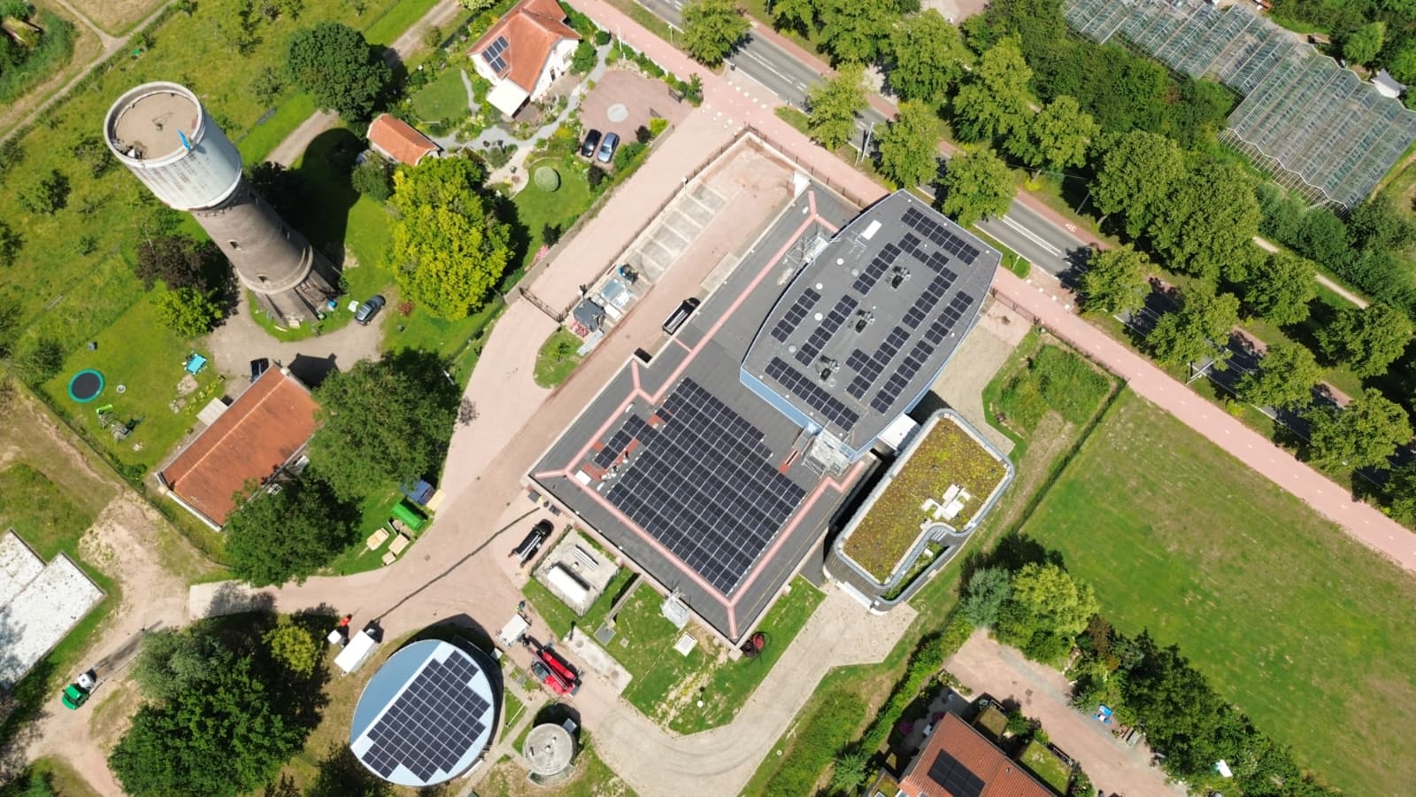 PV-panelen voor Vitens locatie Culemborg